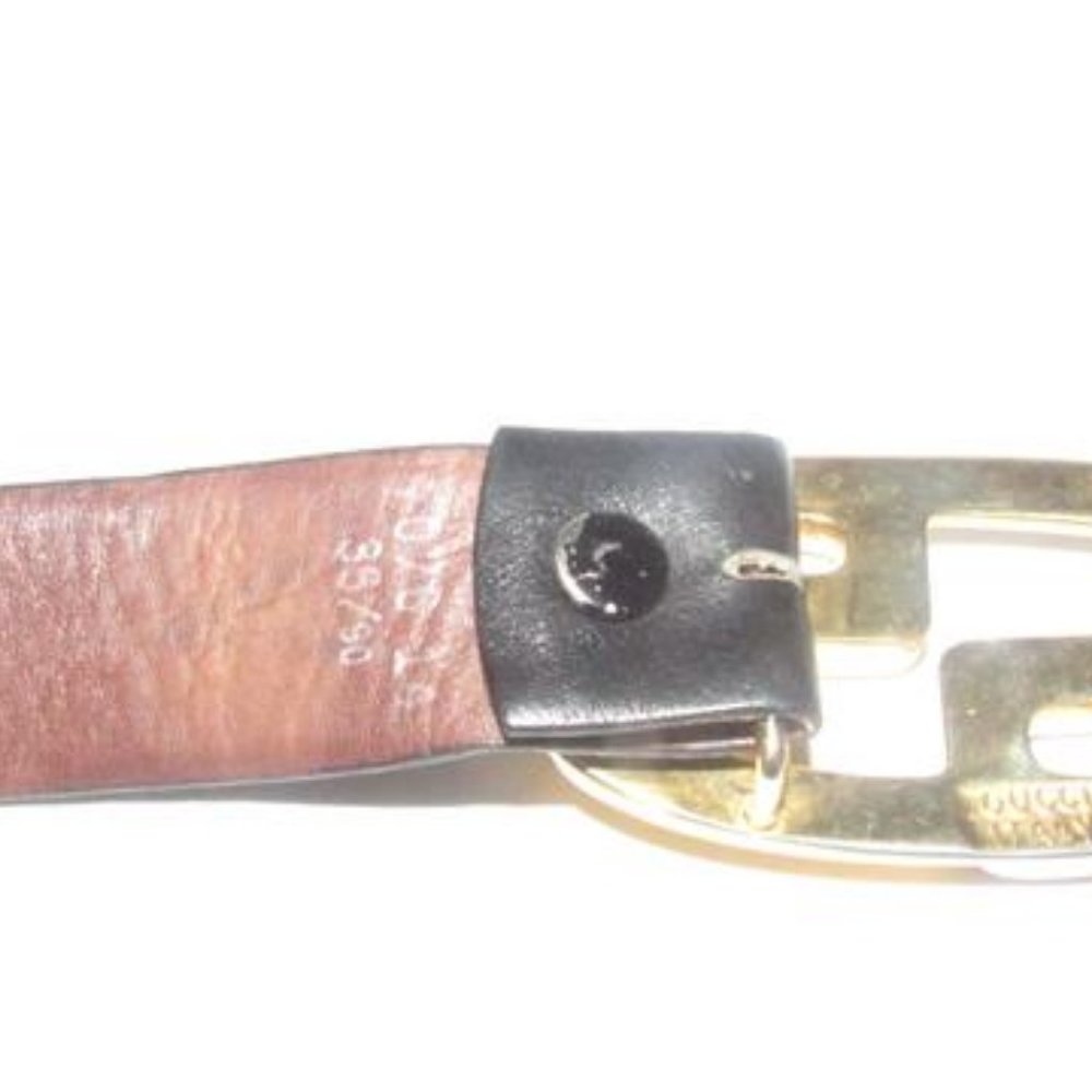 Gucci Brown Black Removable GG Logo Reversible, - Picture 6 of 8